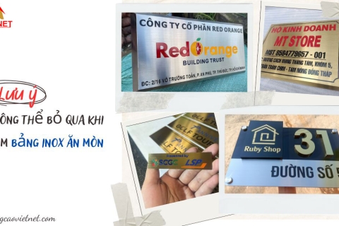 5 Lưu ý không thể bỏ qua khi làm bảng inox ăn mòn
