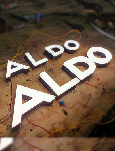 Chữ nhôm không gờ ALDO 
