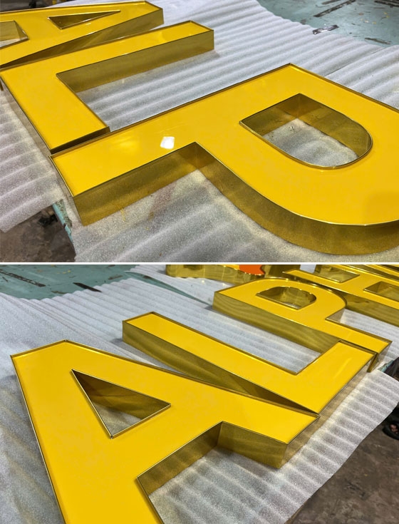 Chữ nhôm có gờ ALPHA