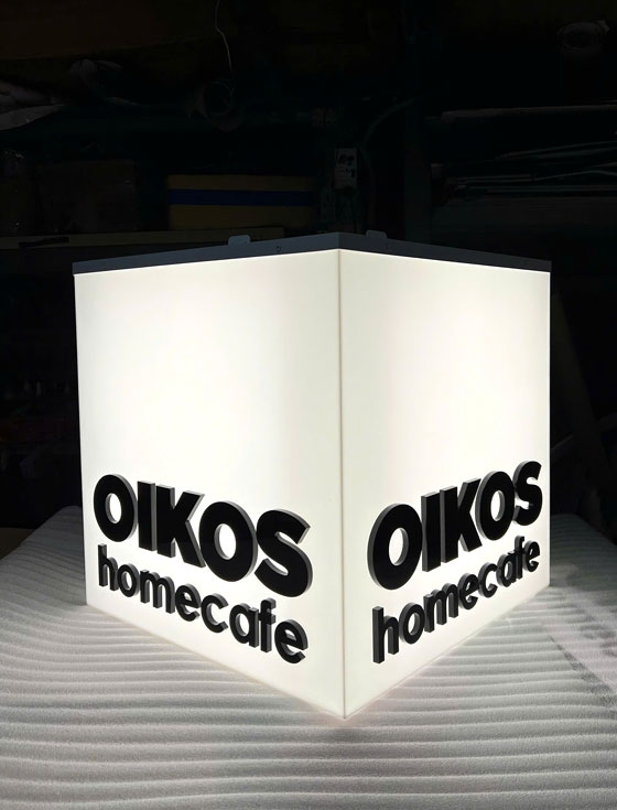 Hộp đèn quảng cáo OIKOS homecafe