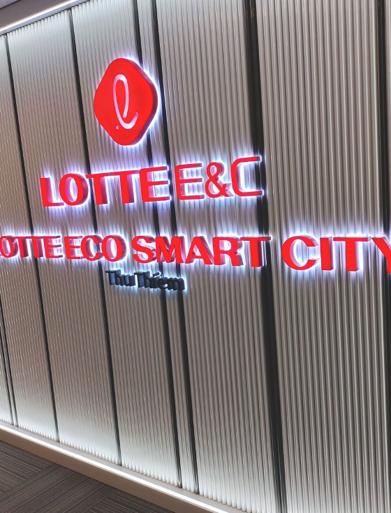 Chữ nổi nhôm dự án Lotte Eco Smart City