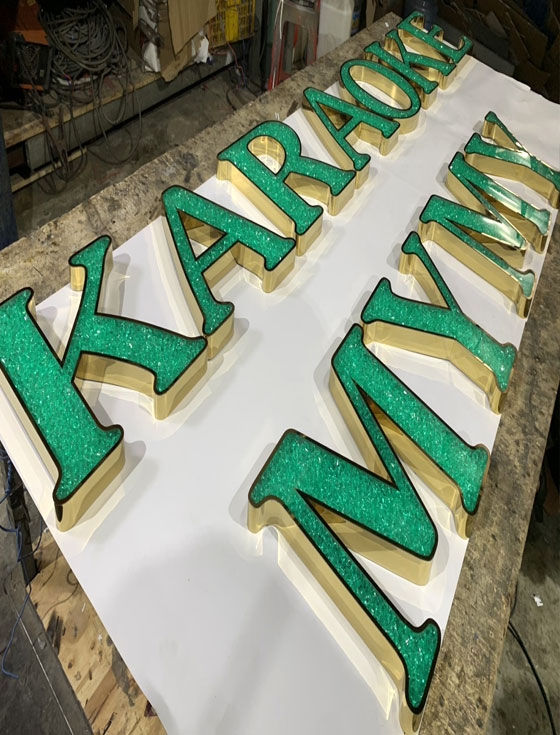 Chữ đổ đá Acrylic Karaoke MYMY