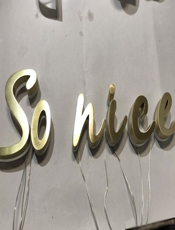 Bộ chữ nổi đồng So Nice