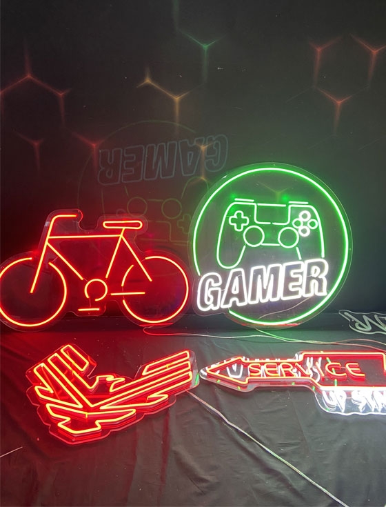 Bảng hiệu led neon khu vực chỉ dẫn