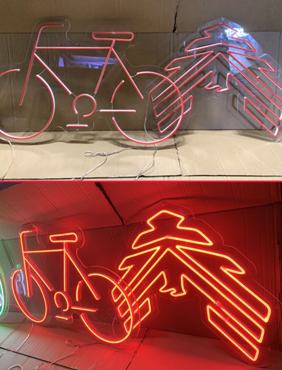 Bảng hiệu led neon khu vực chỉ dẫn