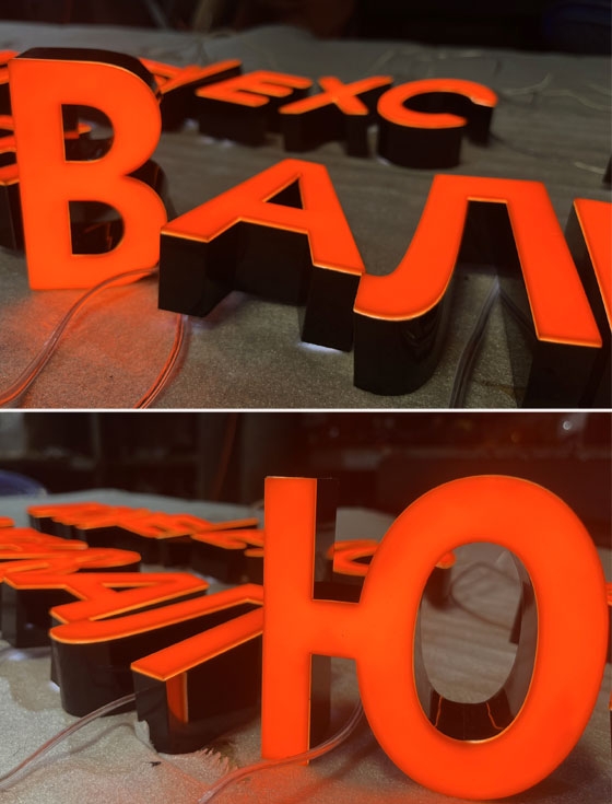 Chữ nhôm mặt mica Money Exchange