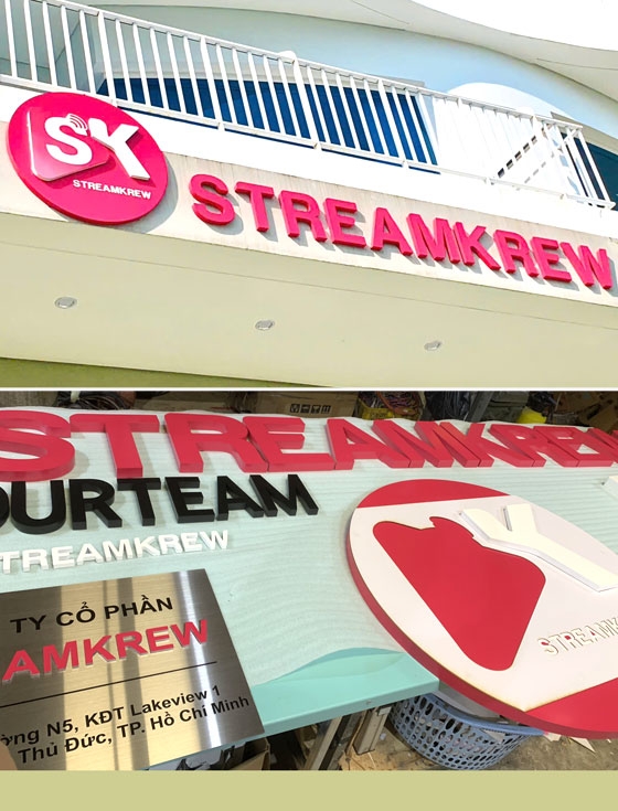 Logo & Chữ inox sơn hấp nhiệt STREAMKREW
