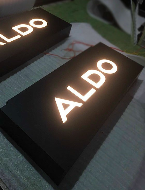 Chữ nhôm không gờ ALDO 